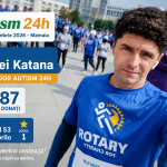Deveanul Andrei Katana aleargă pentru copiii cu autism! 187 de kilometri donați înainte de Autism 24H